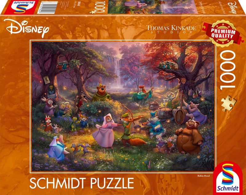 Schmidt Spiele 58040 Thomas Kinkade Disney Robin Hood 1000Piece Puzzle MultiColoured - Image 2