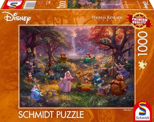 Schmidt Spiele 58040 Thomas Kinkade Disney Robin Hood 1000Piece Puzzle MultiColoured - Image 1