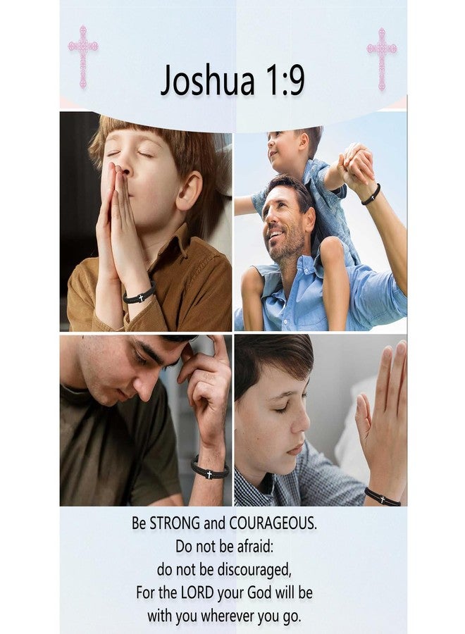 CXLDTE Easter Basket Stuffers Gifts for Kids Teen Boys Gift Ideas Cross Bracelet for Men Christian Baptism Confirmation First Communion 8 10 11 14 16 13 15 Year Old Boy Gifts for Teenage Teen Boys Teens - Image 5