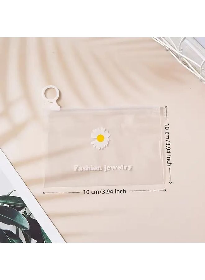 Large White Sand Proof Transparent Jewelry Packaging Bags With Zipper 20pcs - Image 3