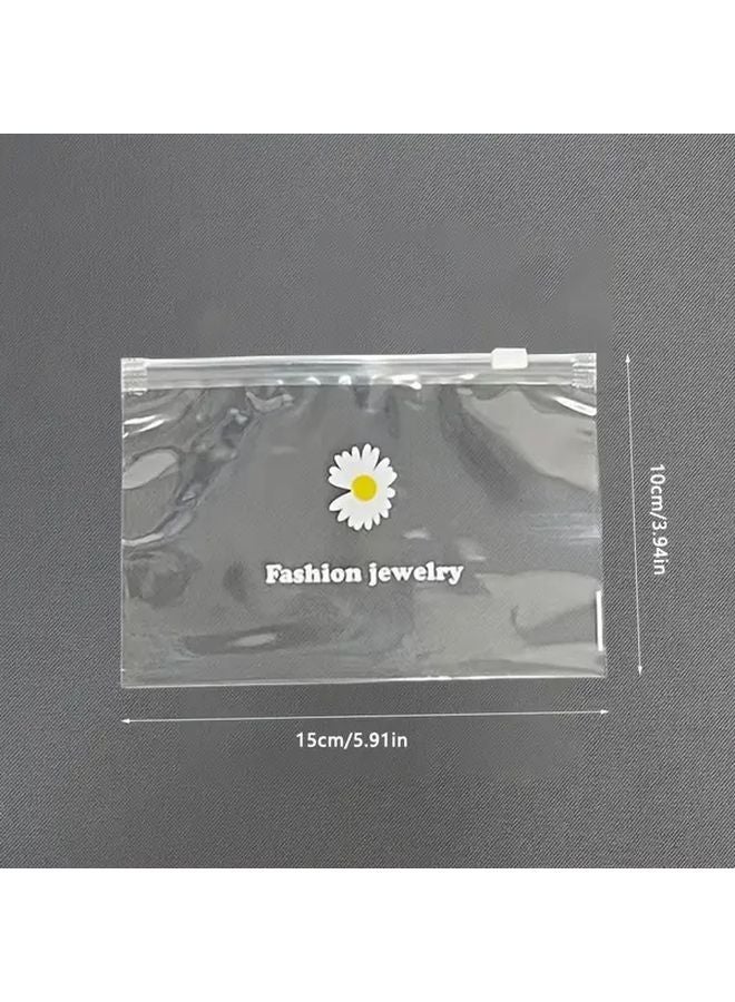 Large White Sand Proof Transparent Jewelry Packaging Bags With Zipper 20pcs - Image 4