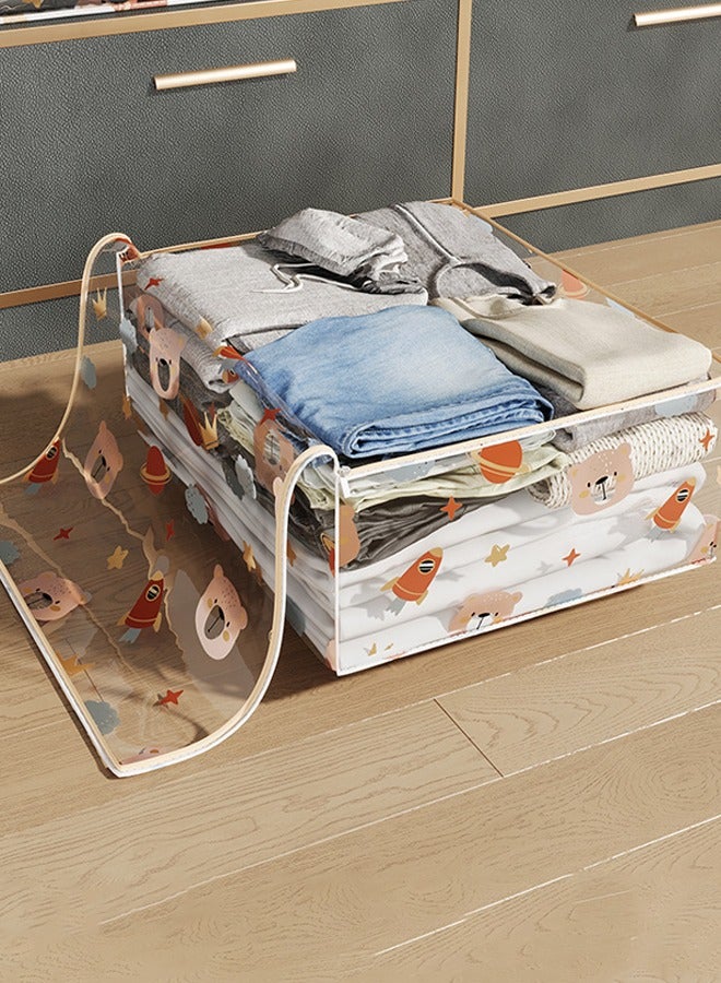Quilt storage bag Transparent storage bag Three-dimensional dust-proof storage bag Household large-capacity storage bag Travel organizer Clothes storage bag Available in 3 sizes Ideal for storing clothes, bedding, toys, etc - Image 4
