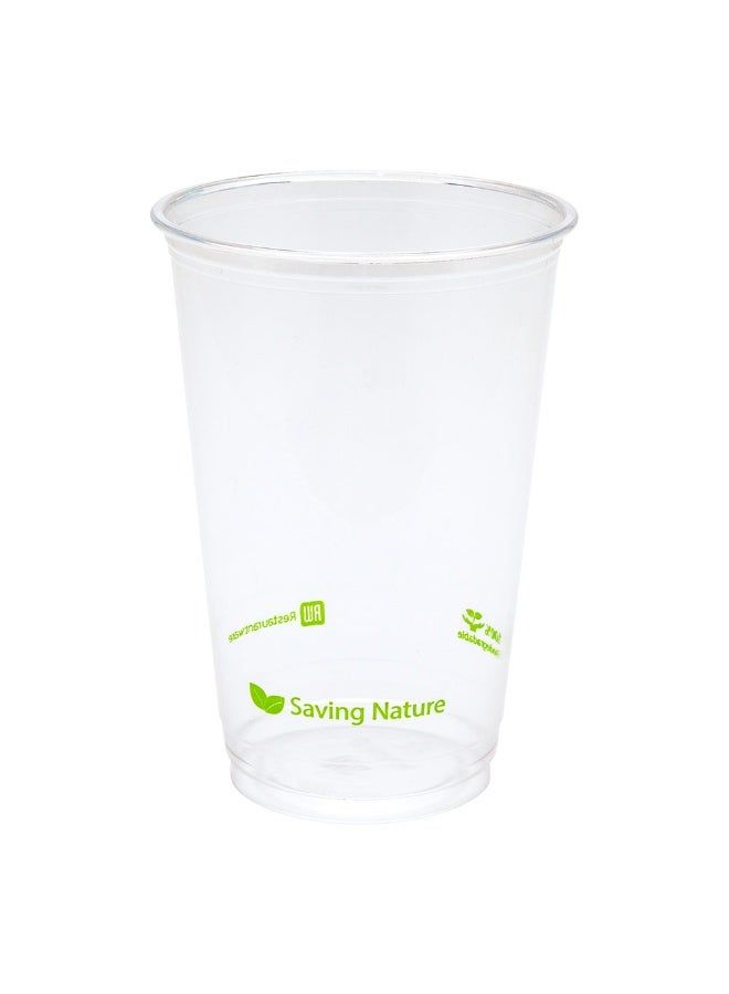 Restaurantware Zero Waste 16 Ounce Cold Cups, 1000 Disposable Drinking Cups - Plant-Based, Sustainable, Clear PLA Plastic Party Cups, Serve Water, Sodas, or Juices, Lids Sold Separately  - Image 1