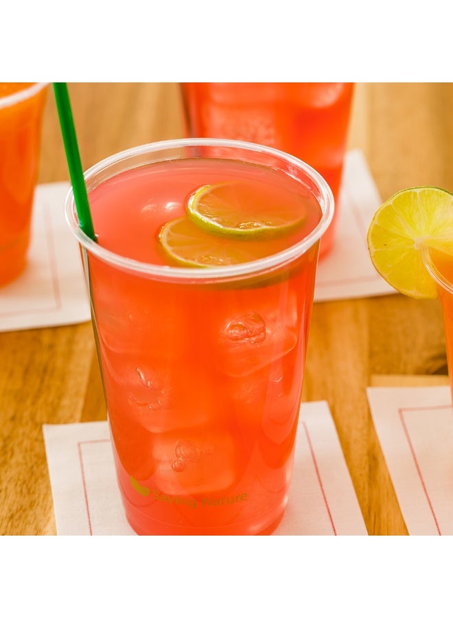 Restaurantware Zero Waste 16 Ounce Cold Cups, 1000 Disposable Drinking Cups - Plant-Based, Sustainable, Clear PLA Plastic Party Cups, Serve Water, Sodas, or Juices, Lids Sold Separately  - Image 3