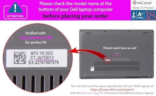 mCover Case Compatible ONLY with 2023-2024 15.6" Dell Latitude 3540/3550 Series Laptop Computer (NOT Fitting Any Other Dell Models) - Aqua - Image 4