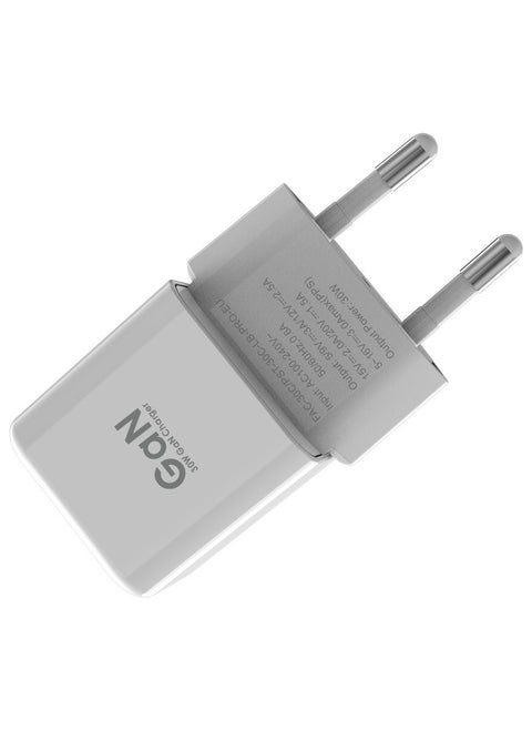 30W GaN USB-C Fast Charger - Compact Wall Adapter for iPhone and Android - 30 Watt PD Charger Block for Mobile Phone, Portable and Fast Charging