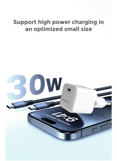 Faster 30W GaN USB-C Fast Charger - Compact Wall Adapter for iPhone and Android - 30 Watt PD Charger Block for Mobile Phone, Portable and Fast Charging  - Image 4