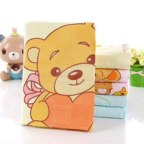 TERI BERI 100% Soft Cotton Baby Bath Towel for Infants/New Born/Babies (0-12 Months) (Pack of 2) (Colours & Prints Vary) - Image 5