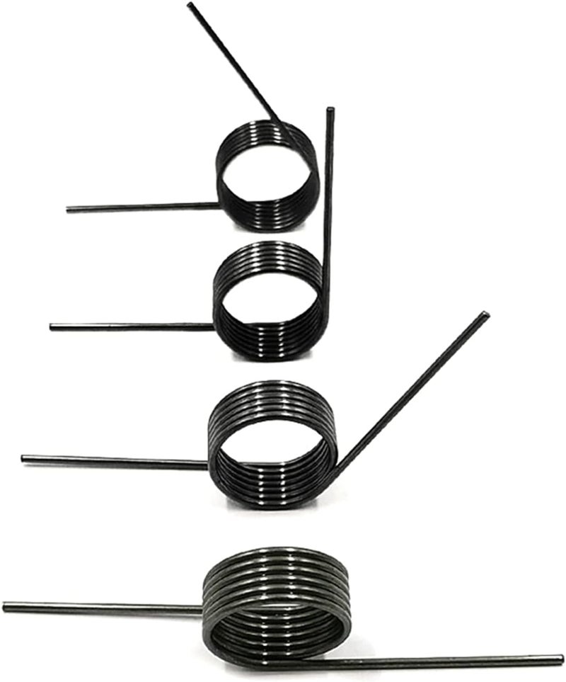 Small Torsion Spring, 10pcs Torsion Spring V-shaped Spring Torsion Torsion Spring Wire Diameter 0.8mm Angle 60 90 120 180 Degrees (Color : 0.8x4mm 3 Laps (60 Degrees)) ( Color : 0.8x9mm 6 La ( Color : - Image 1