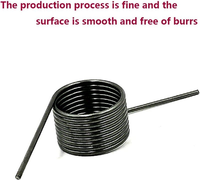 Small Torsion Spring, 10pcs Torsion Spring V-shaped Spring Torsion Torsion Spring Wire Diameter 0.8mm Angle 60 90 120 180 Degrees (Color : 0.8x4mm 3 Laps (60 Degrees)) ( Color : 0.8x9mm 6 La ( Color : - Image 3