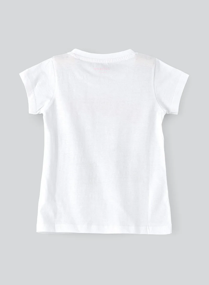 Jelliene Basic round neck graphic t-shirt