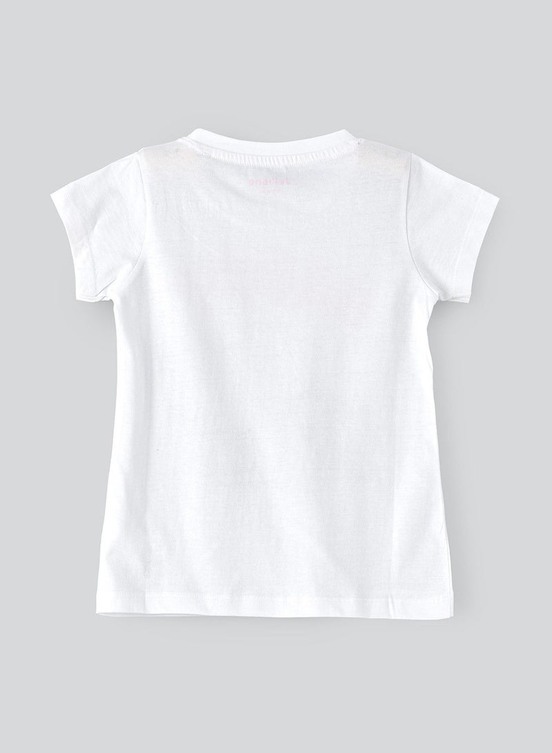 Jelliene Basic round neck graphic t-shirt - Image 2
