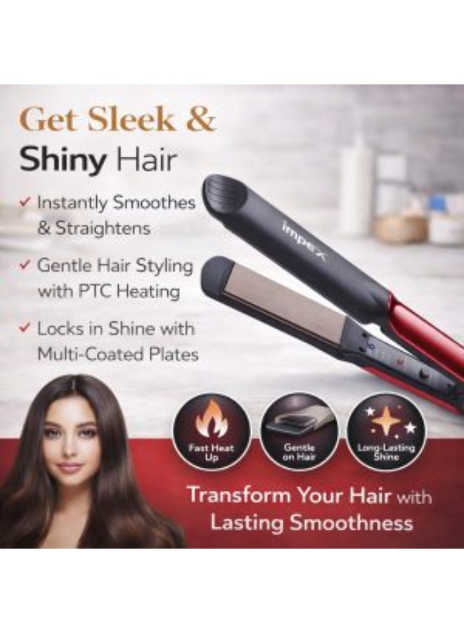 Impex Hair Straightener Professional Ceramic Hair Styling Iron - Image 1