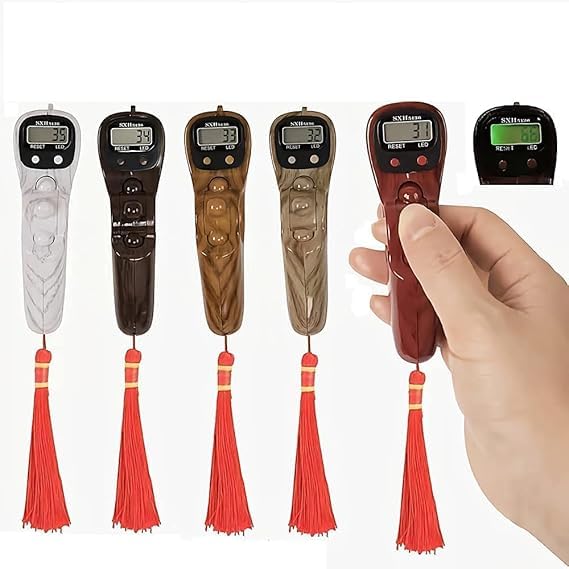 TheMujtaba Safri Pouch Packing Valvet Prayer Mat Led Digital Tasbeeh Hand Tally Counter Finger Ring Miswak Manual Stick SetMuslim Natural Flavored Tooth Miswak Sticks With Holder Rendom ColourCombo  - Image 5