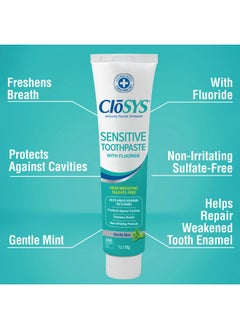 CloSYS CloSYS Fluoride Toothpaste, 7 Ounce, Gentle Mint, Whitening, Enamel Protection, Sulfate Free  - Image 4