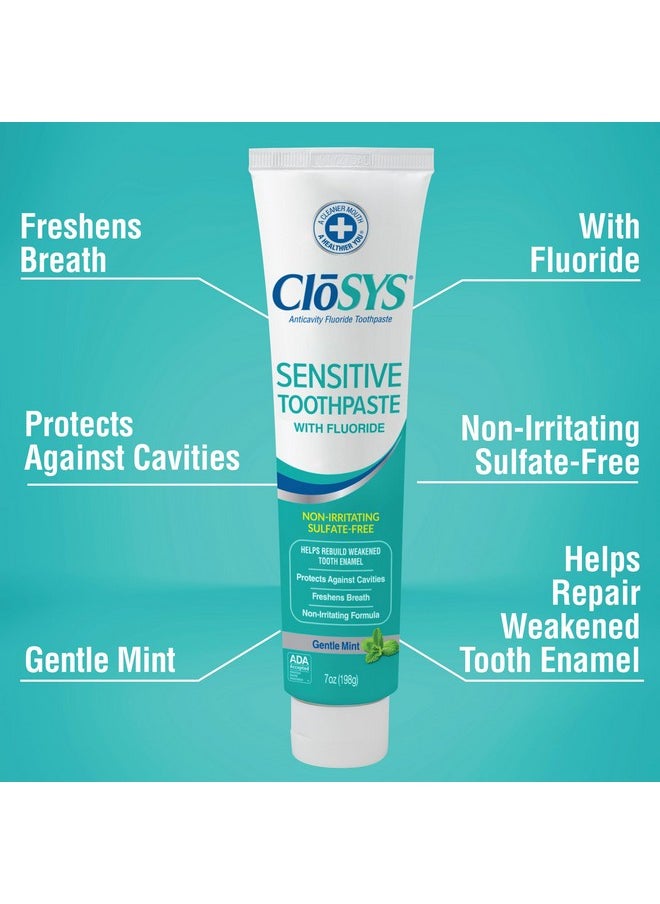 CloSYS CloSYS Fluoride Toothpaste, 7 Ounce, Gentle Mint, Whitening, Enamel Protection, Sulfate Free  - Image 4