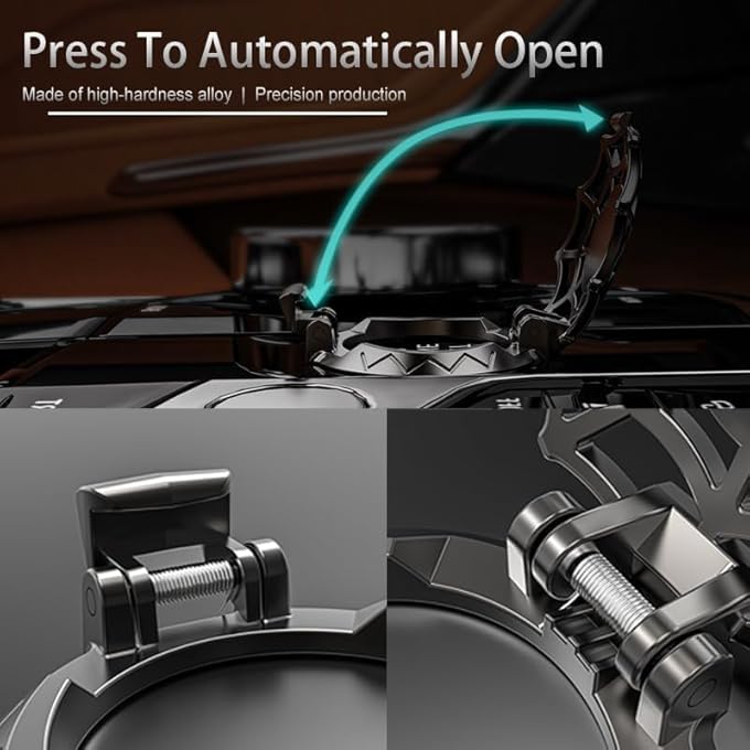 Bukela Push Start Button Cover Press Car Engine Starts Stop Buttons Cover Push To Start Button Covers Ignition Protective AntiScratch Universal Buttons Decoration Protector Car Interior Accessories - Image 4