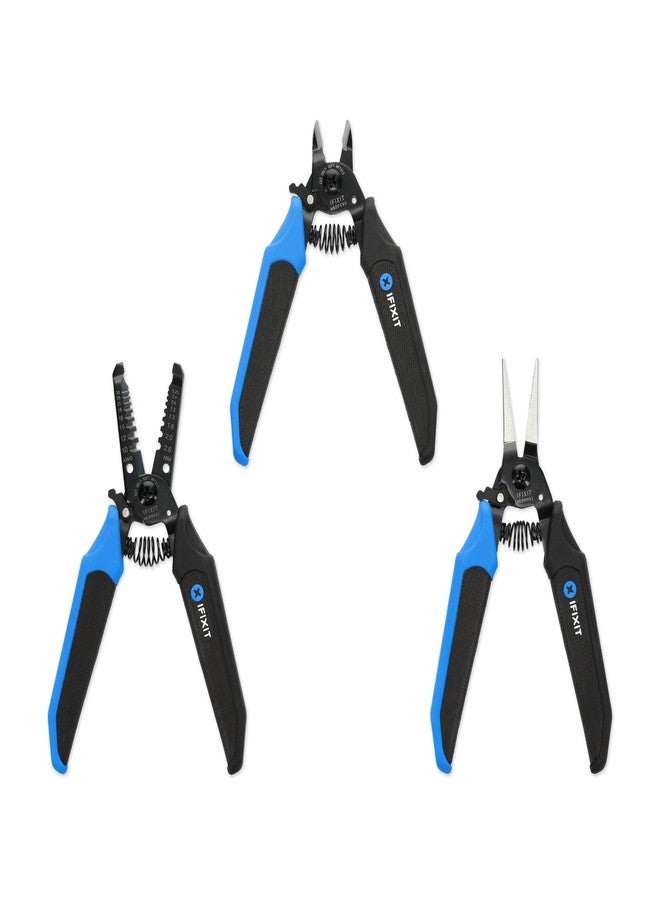 iFixit Mandible 3-Piece Plier Set - for Electronics and Household DIY Repair - Image 1