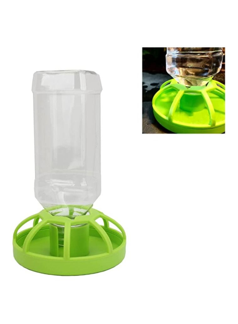 طبق طعام للزواحف وزجاجة تغذية مياه أوتوماتيكية مع وعاء وزجاجة لسحلية السلحفاة والحرباء - Image 1