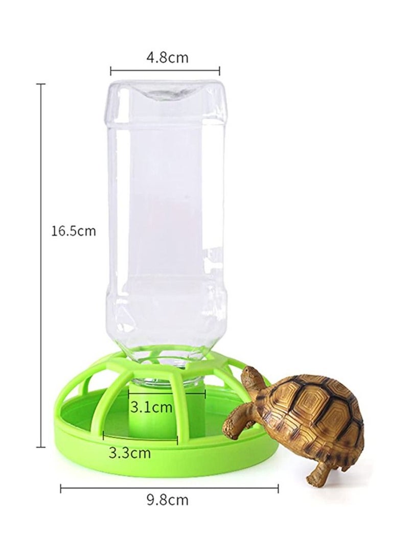 طبق طعام للزواحف وزجاجة تغذية مياه أوتوماتيكية مع وعاء وزجاجة لسحلية السلحفاة والحرباء - Image 2