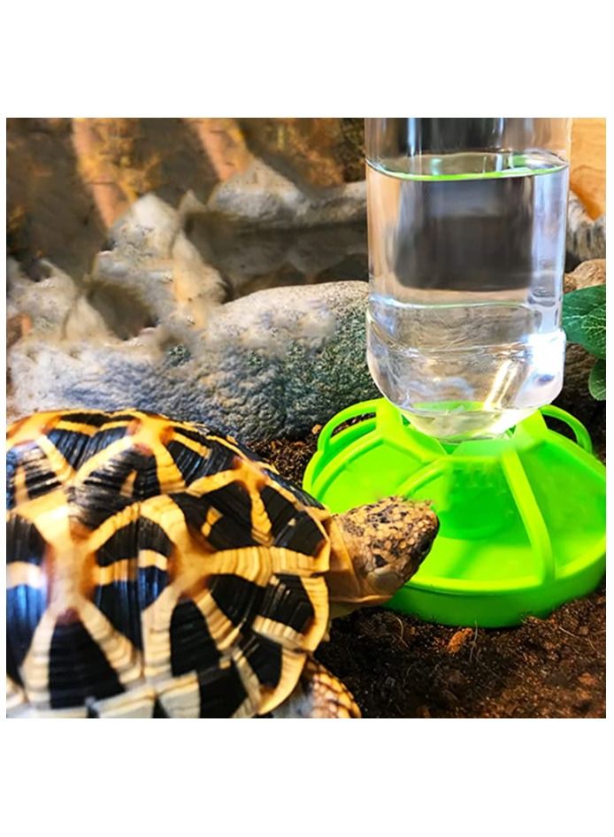طبق طعام للزواحف وزجاجة تغذية مياه أوتوماتيكية مع وعاء وزجاجة لسحلية السلحفاة والحرباء - Image 5