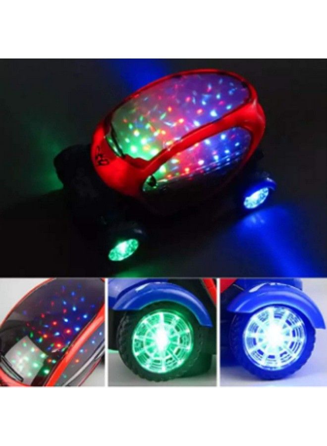 Saubhagya Global 3D Lighting Flashing Music Friction Car 3Aa Batteries Required Not Included (Red & Blue) - Image 5
