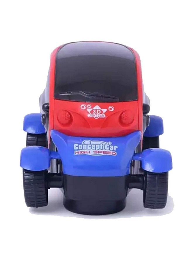 Saubhagya Global 3D Lighting Flashing Music Friction Car 3Aa Batteries Required Not Included (Red & Blue) - Image 3