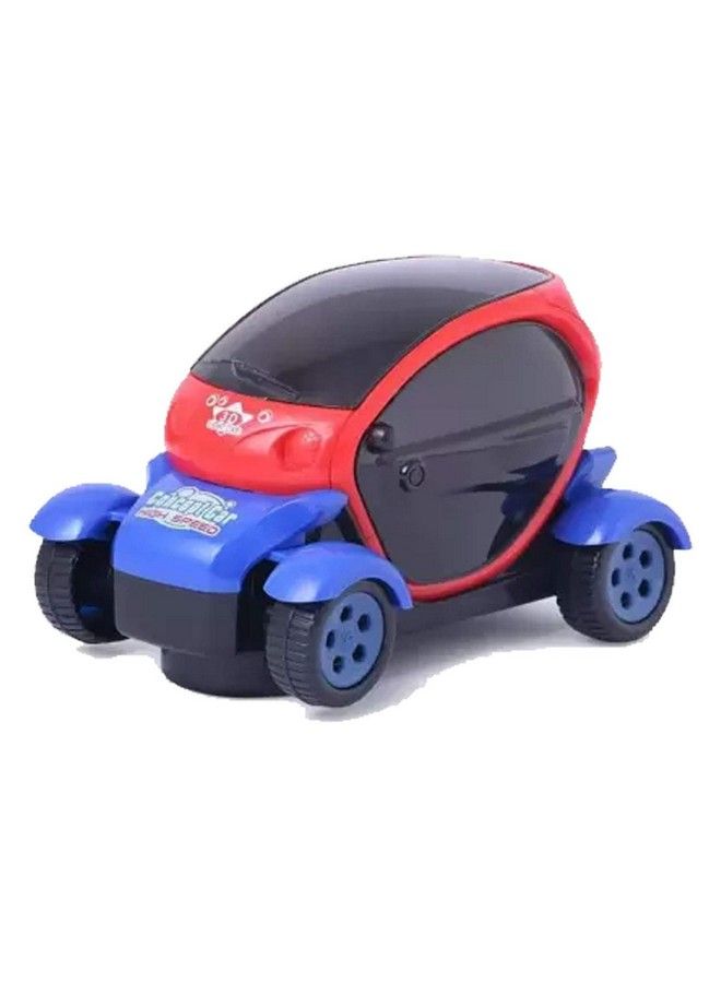 Saubhagya Global 3D Lighting Flashing Music Friction Car 3Aa Batteries Required Not Included (Red & Blue) - Image 1