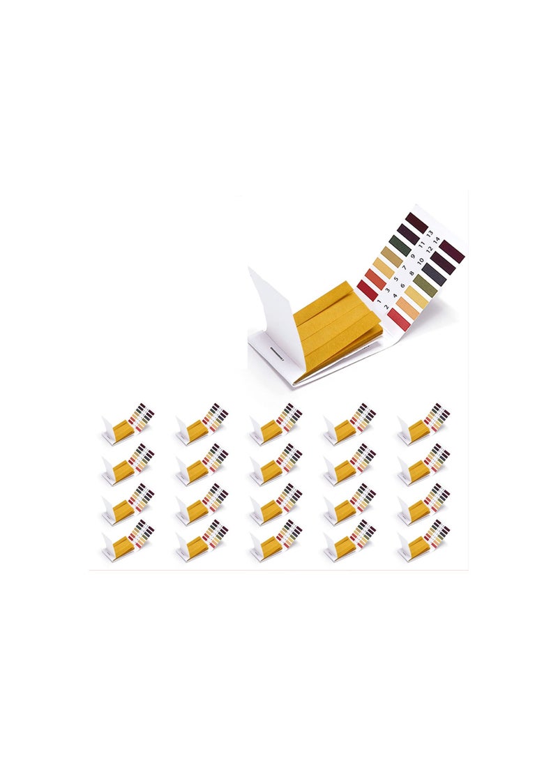 سيوسي الرقم الهيدروجيني ورقة الاختبار ، 1600 مجموعة كاملة من 1-14 العام ورقة اختبار الرقم الهيدروجيني الأسدية ورقة اختبار الرقم الهيدروجيني الصابون جعل المياه النبيذ اللعاب البول التربة ورقة الاختبار - Image 1