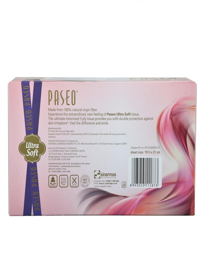 Paseo Ultra Soft Facial Tissues | 100 Pulls | 3 Ply | Premium Soft & Strong Tissue Box | Gentle on Skin, Ideal for Face, Home, Office & Car | Luxurious Quality Facial Softness | Pack of 24 | - Image 3