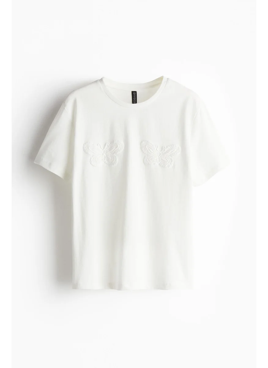 H&M Motif-Detail T-Shirt