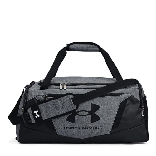 UNDER ARMOUR حقيبة رياضية غير محددة من أندر أرمور، حقيبة كتف، حقيبة سفر دافل لا يمكن إنكارها 5.0، -012 رمادي فاتح / أسود - Image 1