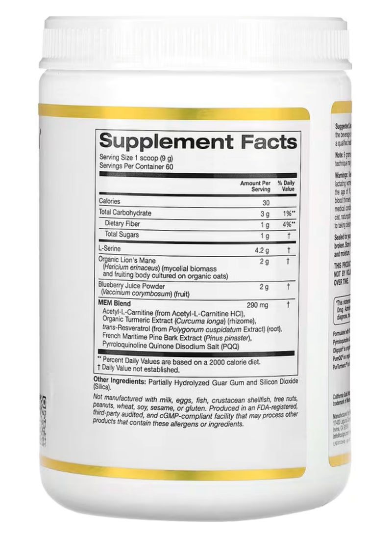 MEM Food, Memory & Cognitive Support, 1.12 lb (510 g)