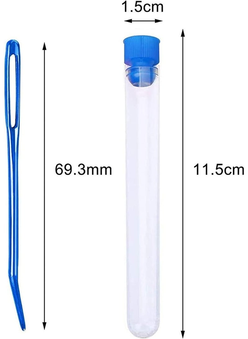 8 Pcs Aluminum Yarn Needle Set, Jumbo Blunt-Tip Tapestry Needles with Large Eyes, Bent Weaving Needles for Knitting, Crochet Quilting - Image 2