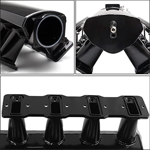 YESHMA For LS LS1 LS2 LS6 Intake Manifold Compatible with Chevy 4.8L 5.3L 5.7L 6.0L (92MM Black) - Image 4