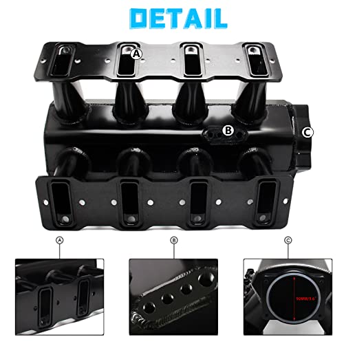 YESHMA For LS LS1 LS2 LS6 Intake Manifold Compatible with Chevy 4.8L 5.3L 5.7L 6.0L (92MM Black) - Image 2