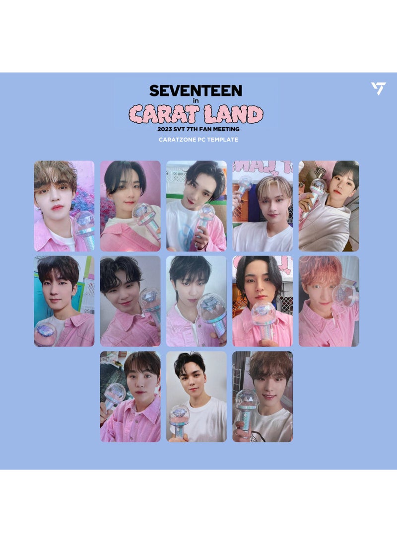 NIBEMINENT 13 Pcs Kpop SEVENTEEN 2023 Caratzone CARATLAND Lomo Cards Card For Fans Collection Gifts - Image 1