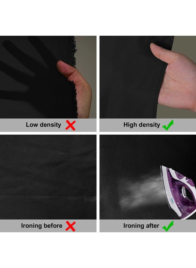 Aimosen 10 x 7 FT Black Backdrop Background for Photography, High Density Polyester Fabric Pure Black Photo Backdrop Curtain Screen Collapsible Seamless for Photoshoot Portraits Party Video Studio - Image 5