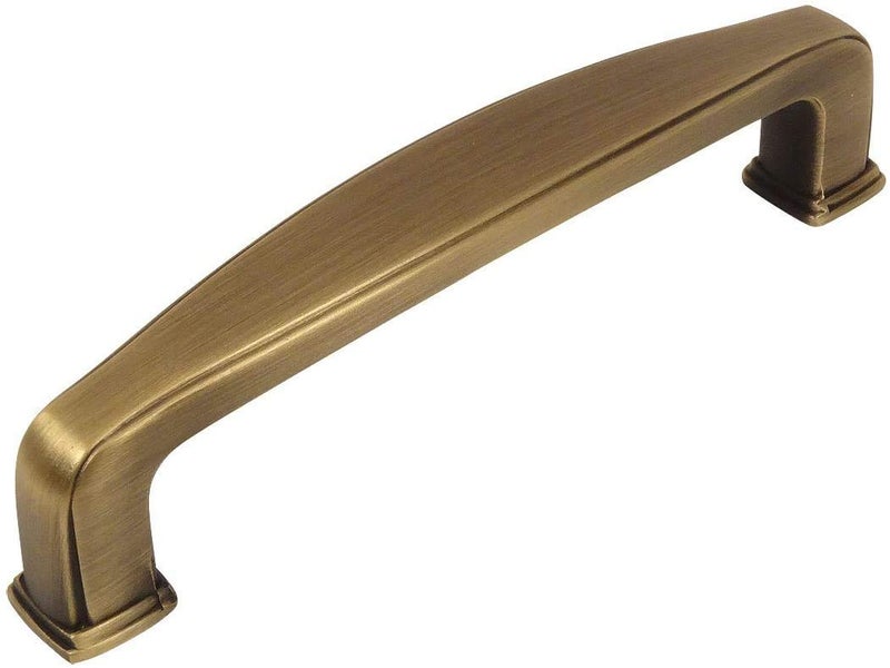 Cosmas 25 Pack 4389BAB Brushed Antique Brass Modern Cabinet Hardware Handle Pull 3 Inch 76mm Hole Centers