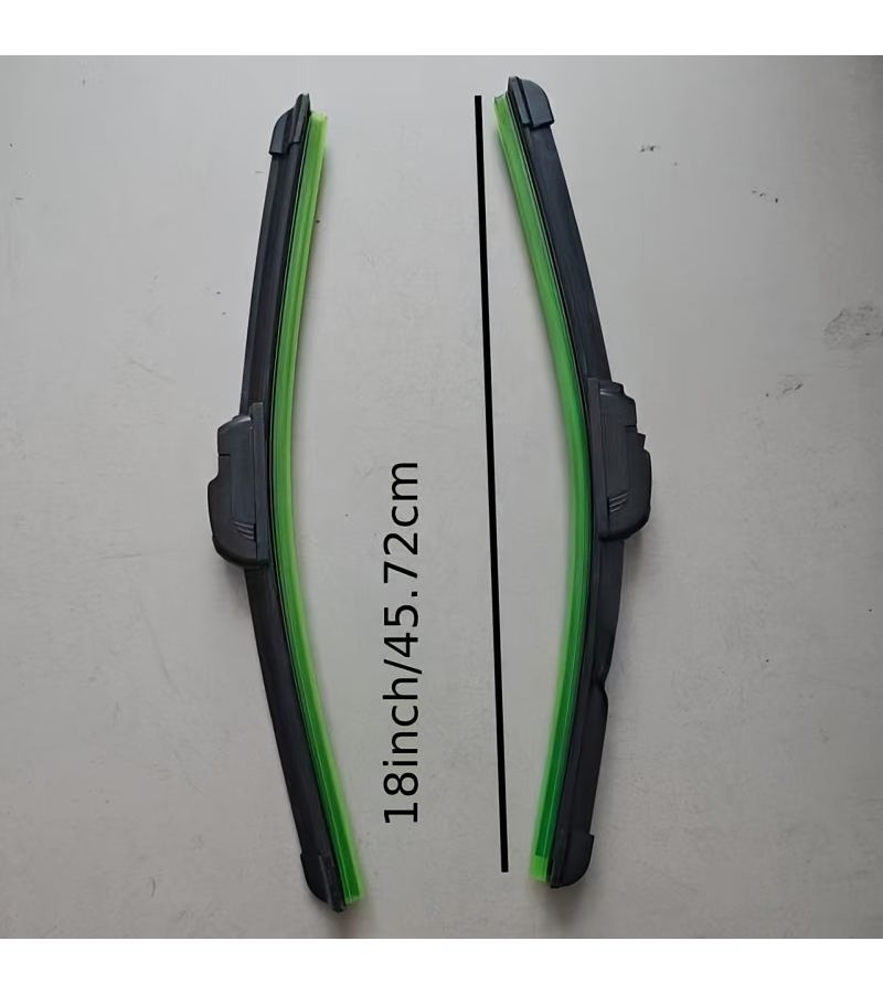 2pcs Natural Rubber Silicone Windshield Wiper Blades 20 Inch U Hook All Season - Image 3
