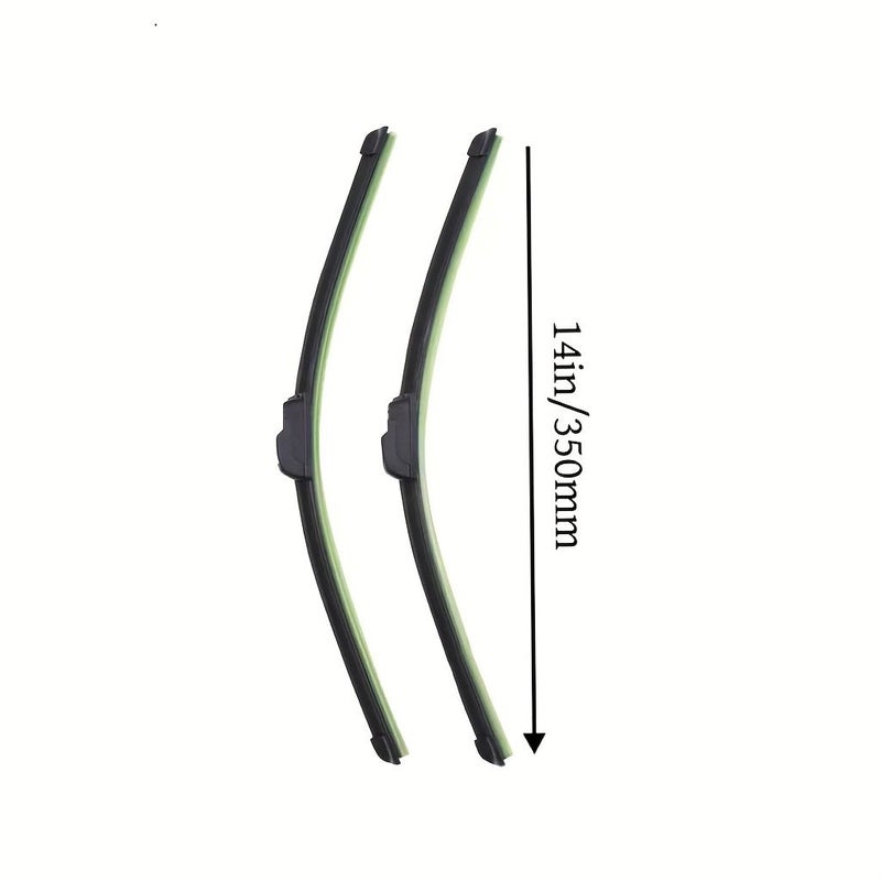 2pcs Natural Rubber Silicone Windshield Wiper Blades 20 Inch U Hook All Season - Image 4