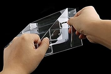AIMEILI منظم مستحضرات التجميل الشفاف الأكريليكي AIMEILI مع 4 صواني لحامل عرض طلاء الأظافر الجل - Image 5