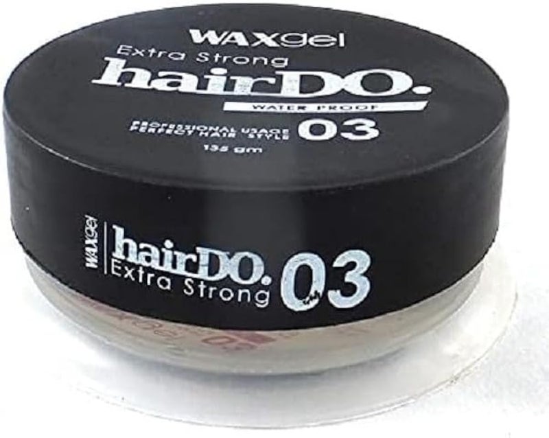 Hairdo Super Strength Wet Look Gel Wax (Black 03, 135) - Image 1