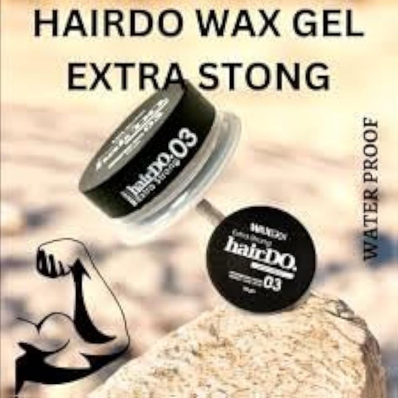 Hairdo Super Strength Wet Look Gel Wax (Black 03, 135) - Image 2