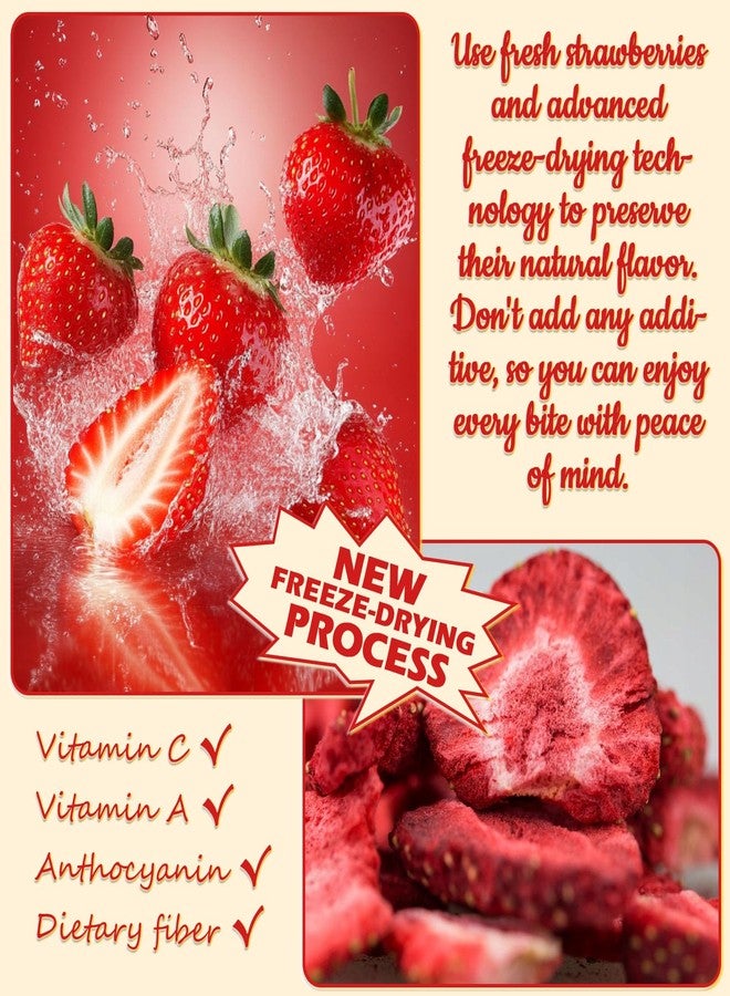 ERCorArt Strawberry Powder - 100% Pure Freeze Dried Strawberries Fruit Powder, Vegan & No Additive Strawberry Flavoring Natural Food Coloring for Baking, Drinks, Cakes, Icing and Smoothies - 3oz - Image 4