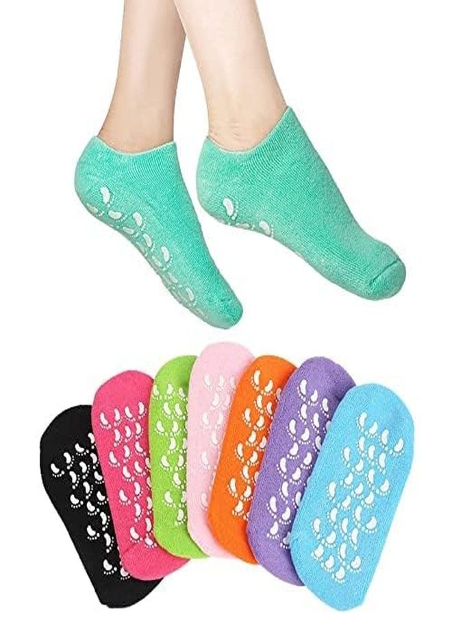 Zeki Gel Moisturizing Treatment Gel Spa Foot Socks for Cracked Hills Pack of 1 Purple - Image 3