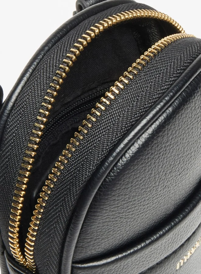 ميسي Missy Logo Detail Crossbody Bag with Zip Closure