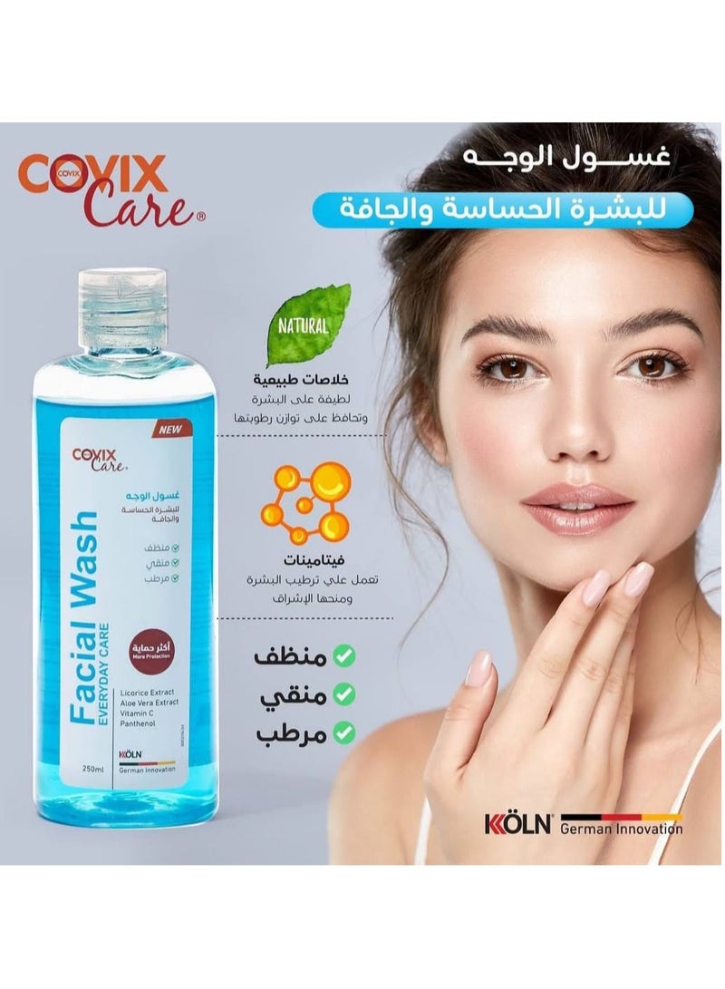 Covix Care Facial Wash for Sensitive & Dry Skin - 250 ml - Image 2