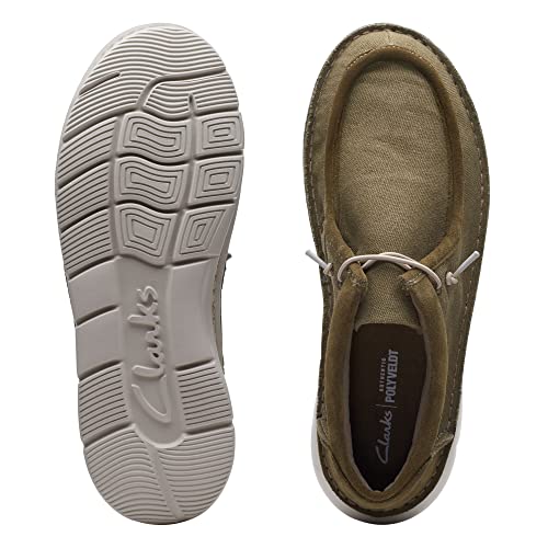 clarks حذاء كلاركس للرجال كولهيل سهل الارتداء، زيتوني داكن، 7.5 - Image 4