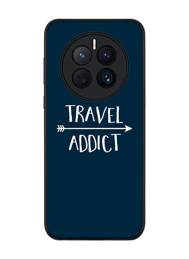 Rugged Black edge case for Huawei Mate 50 Slim fit Soft Case Flexible Rubber Edges Anti Drop TPU Gel Thin Cover - Travel Addict